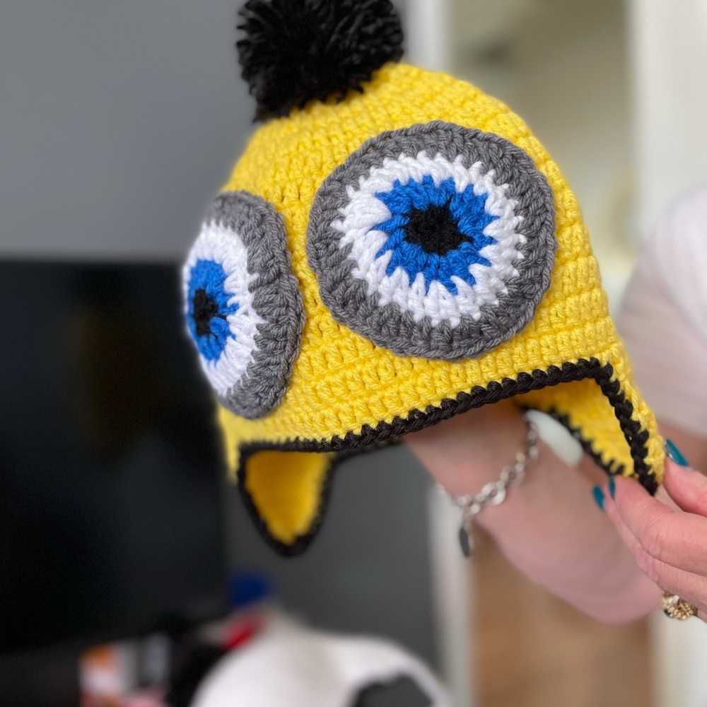 Handmade despicable me beanie